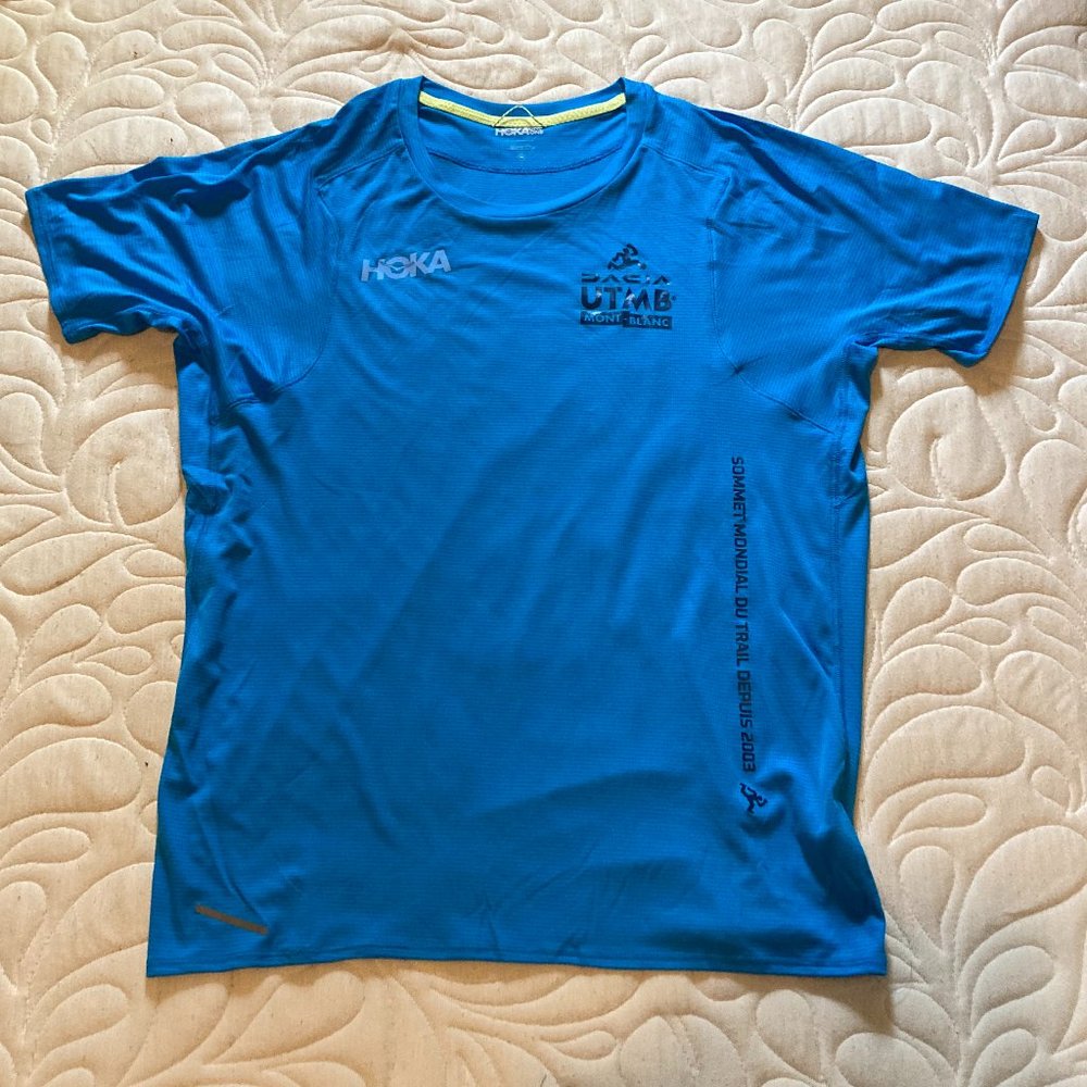 HOKA Official UTMB Race T-Shirt, Men's Medium